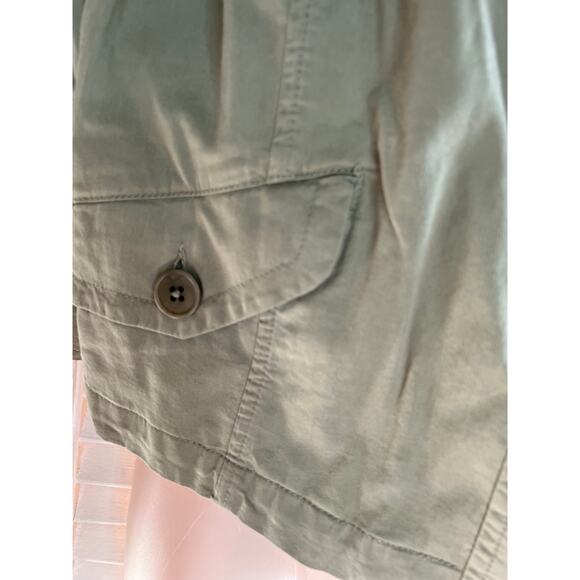 Talbots sage green bomber jacket/blazer 14 98% cotton 2% spandex Classy - Picture 2 of 5